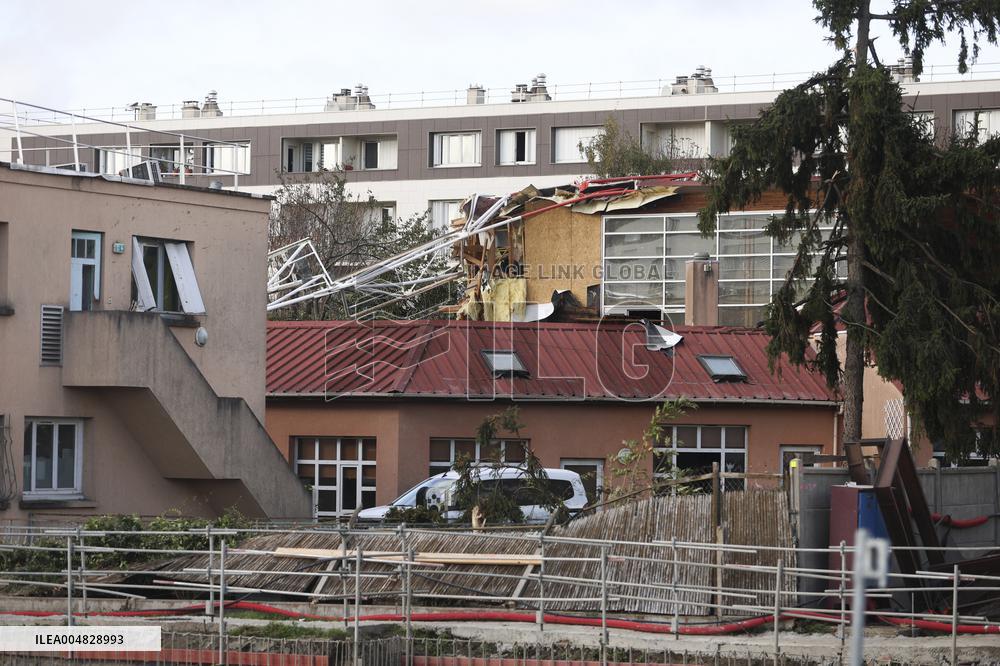 Tornado Damage Aftermath - Ermont