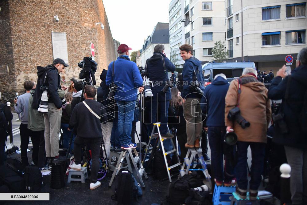 Nicolas Sarkozy Arrives at La Santé Prison - Paris