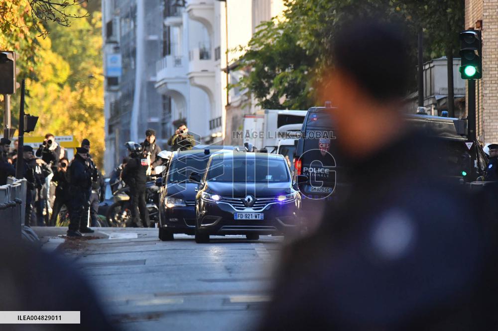 Nicolas Sarkozy Arrives at La Santé Prison - Paris