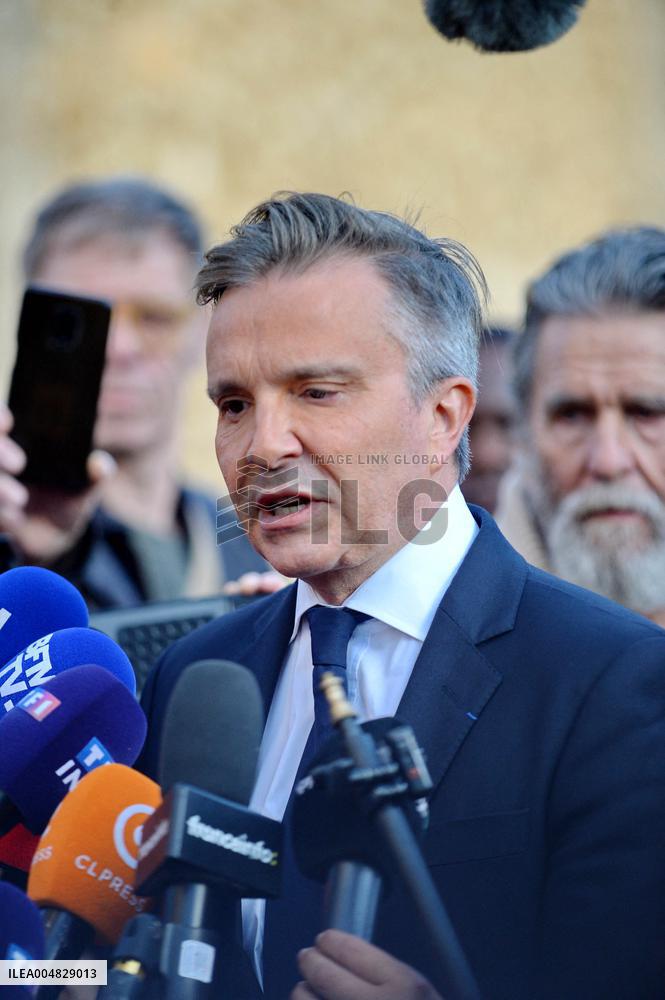 Nicolas Sarkozy Arrives at La Santé Prison - Paris