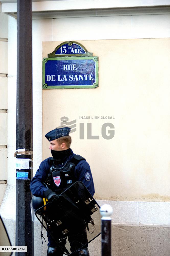 Nicolas Sarkozy Arrives at La Santé Prison - Paris