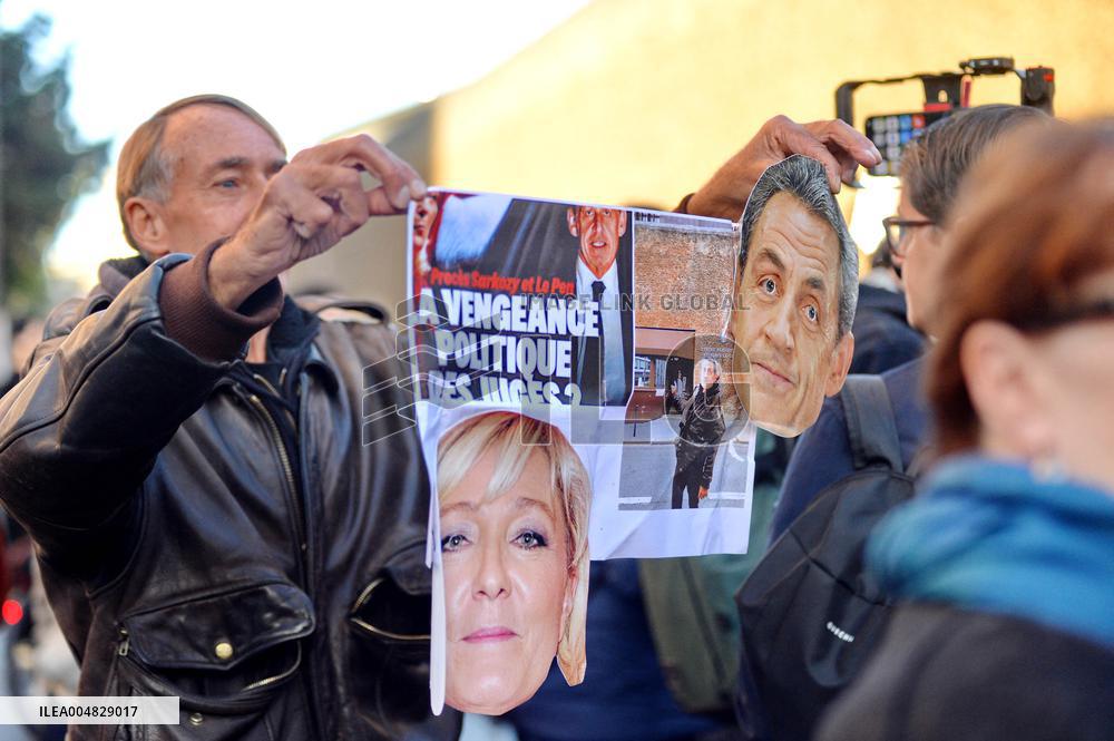 Nicolas Sarkozy Arrives at La Santé Prison - Paris