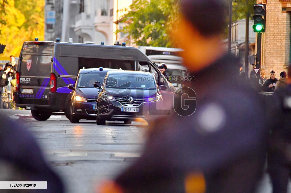 Nicolas Sarkozy Arrives at La Santé Prison - Paris