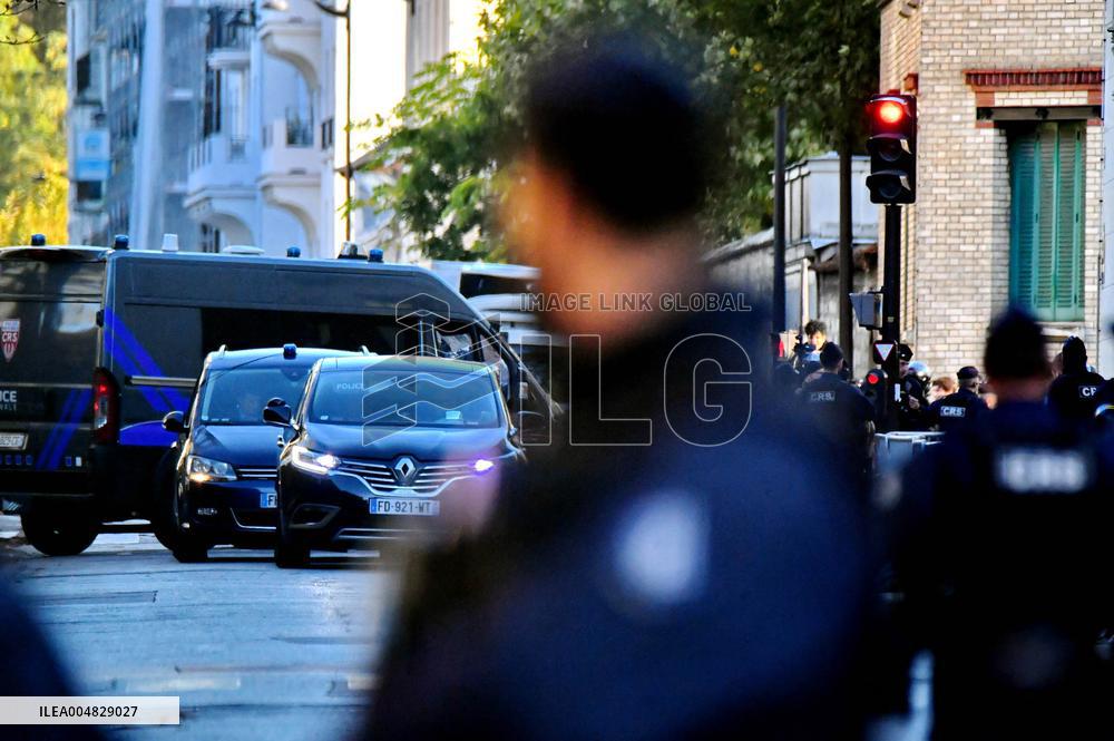 Nicolas Sarkozy Arrives at La Santé Prison - Paris