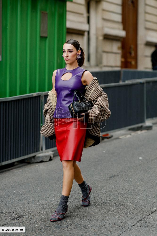 PFW - Miu Miu Street Style