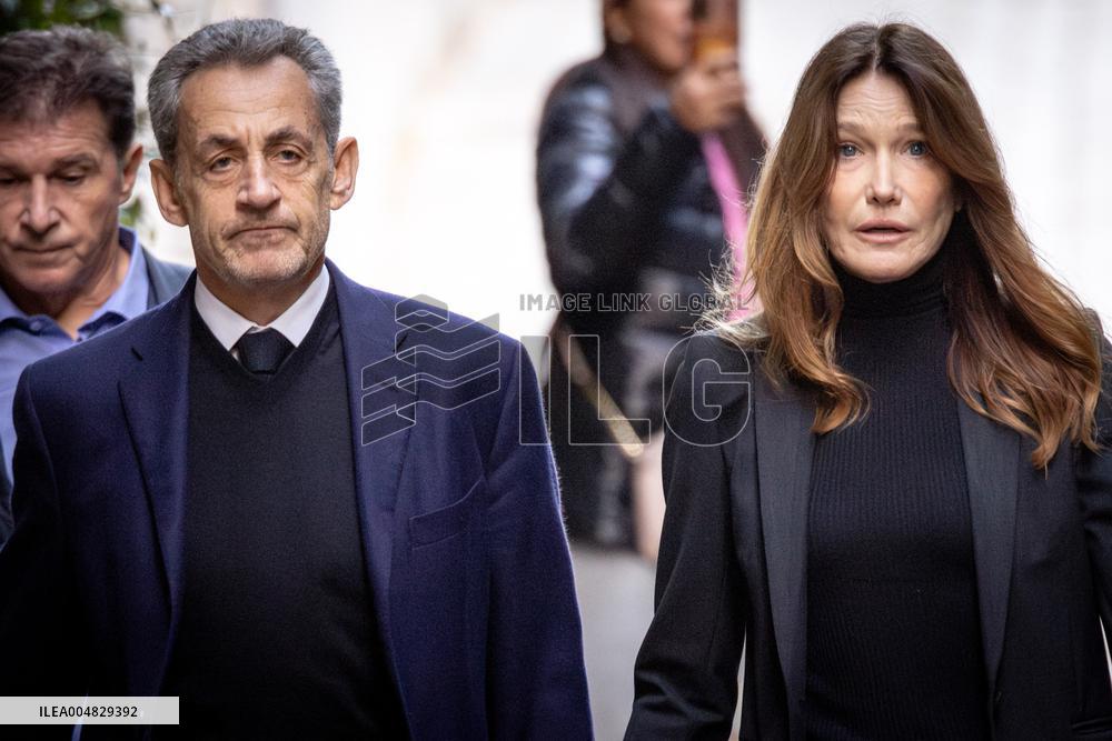 Former French President Nicolas Sarkozy Incarceration at Prison de la Sante AJ