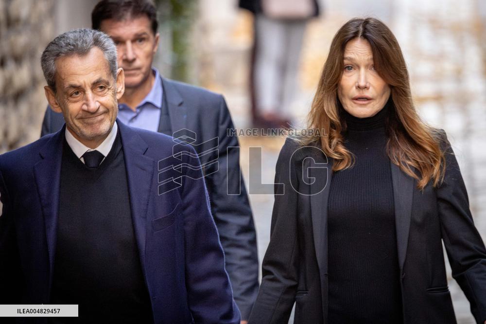 Former French President Nicolas Sarkozy Incarceration at Prison de la Sante AJ