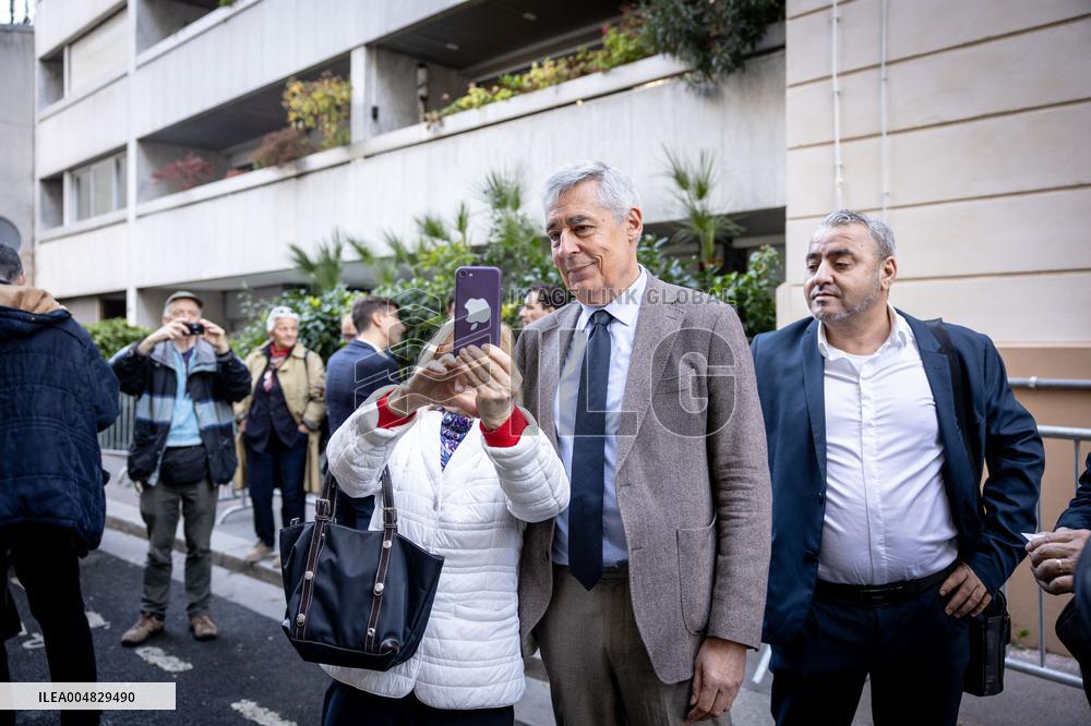 Former French President Nicolas Sarkozy Incarceration at Prison de la Sante AJ