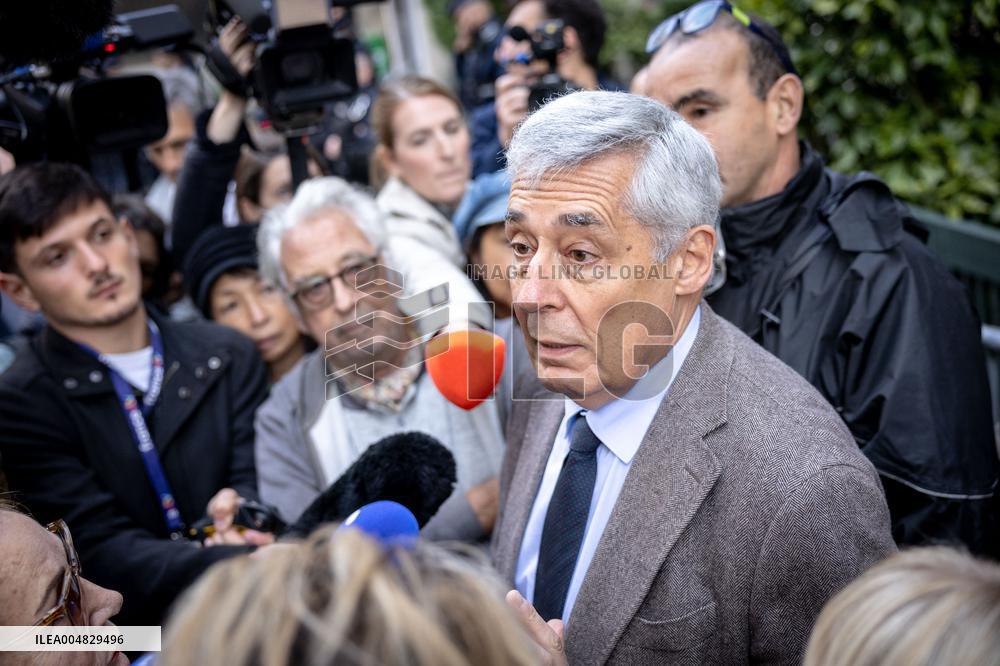 Former French President Nicolas Sarkozy Incarceration at Prison de la Sante AJ