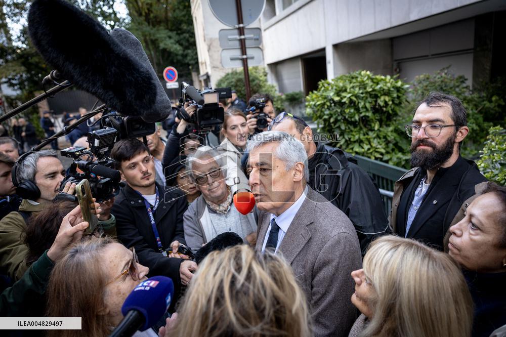 Former French President Nicolas Sarkozy Incarceration at Prison de la Sante AJ