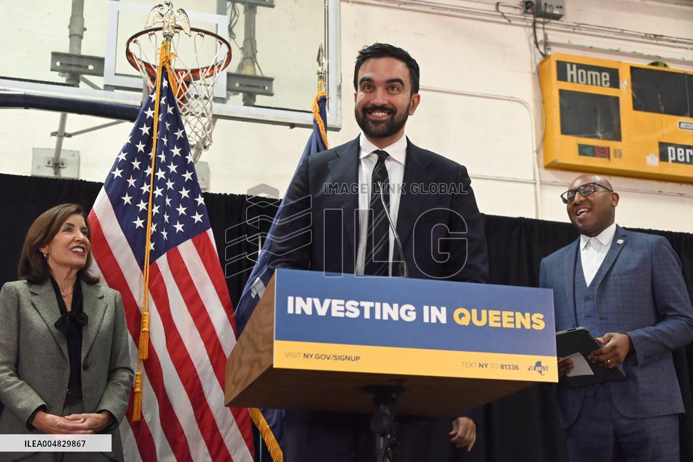 Hochul Joint Appearance with Mamdani in Queesn, NY