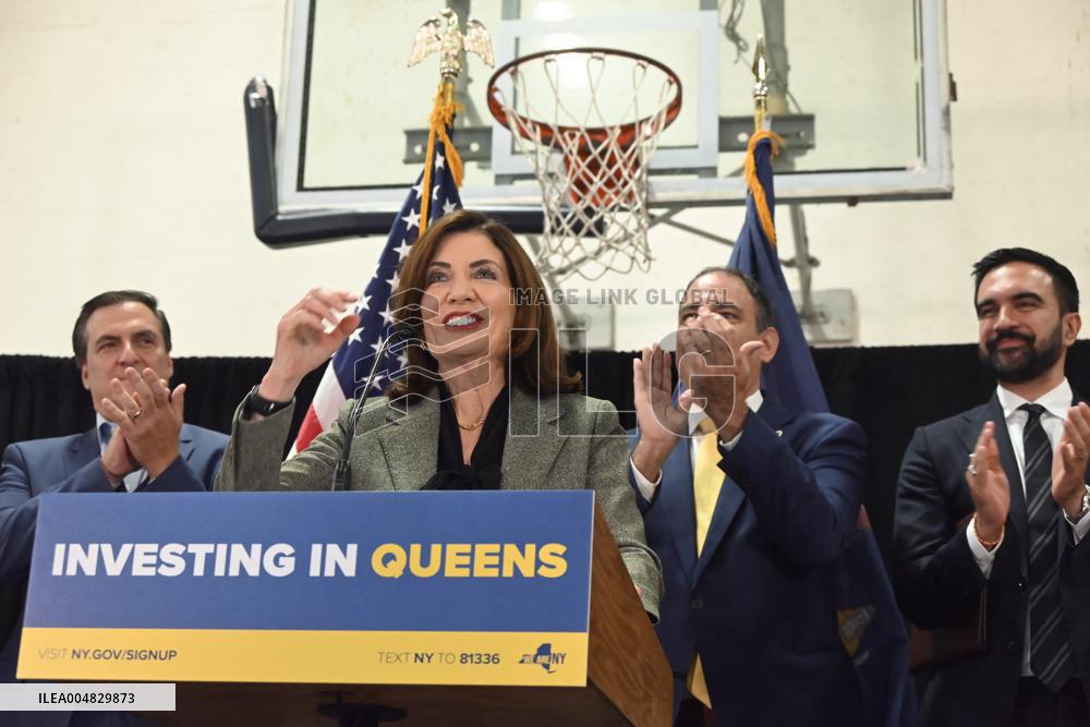Hochul Joint Appearance with Mamdani in Queesn, NY