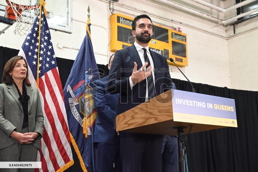 Hochul Joint Appearance with Mamdani in Queesn, NY