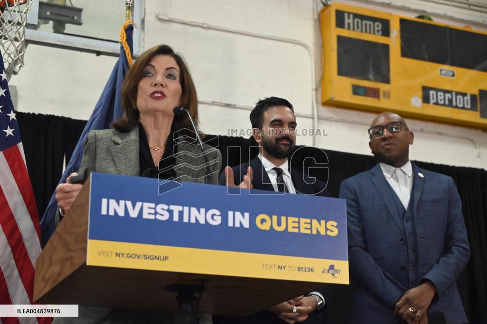 Hochul Joint Appearance with Mamdani in Queesn, NY