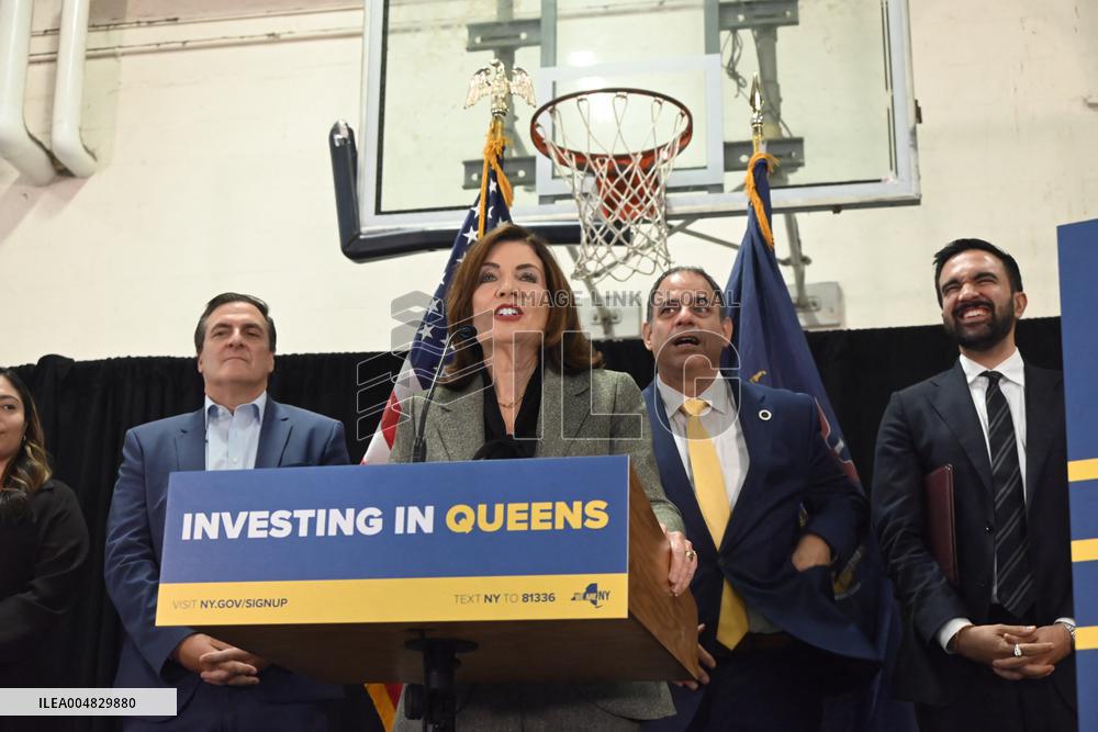 Hochul Joint Appearance with Mamdani in Queesn, NY