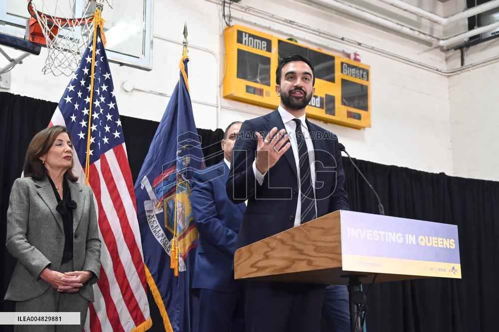 Hochul Joint Appearance with Mamdani in Queesn, NY