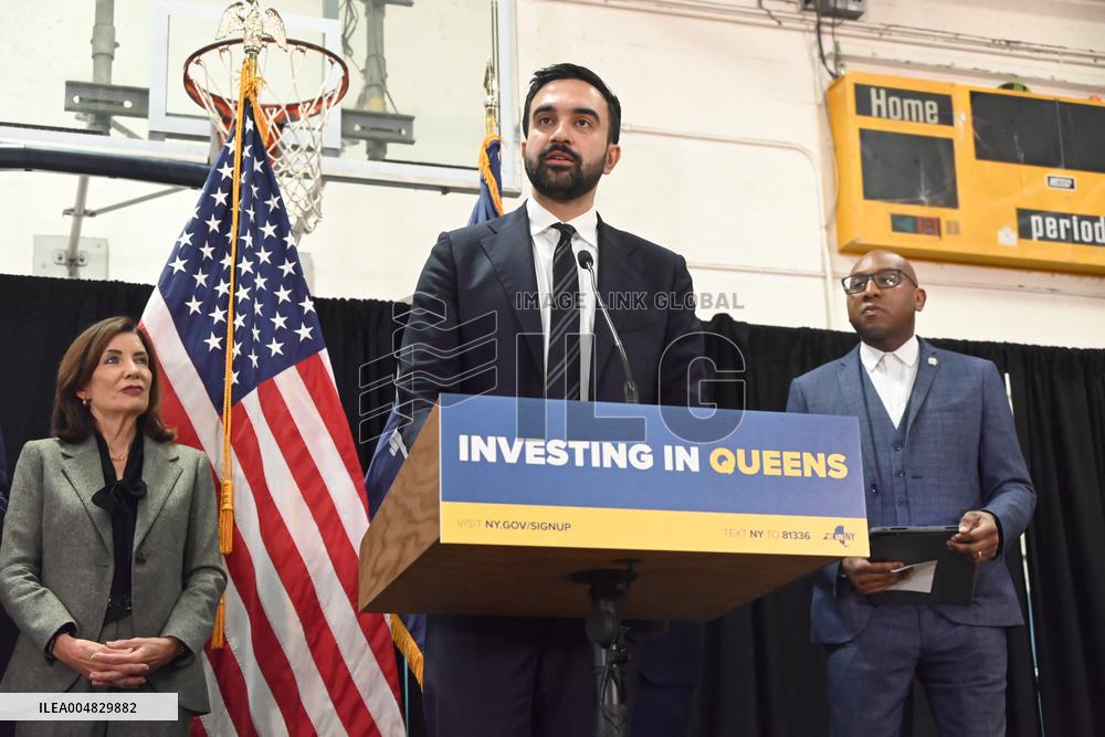 Hochul Joint Appearance with Mamdani in Queesn, NY