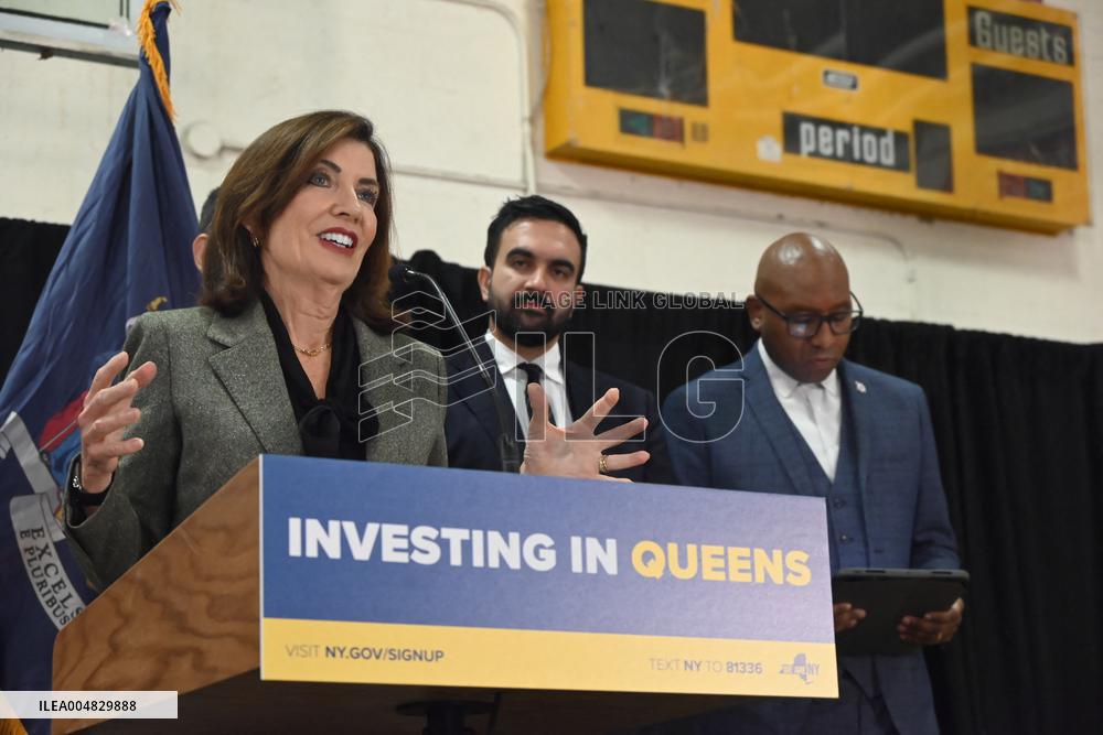 Hochul Joint Appearance with Mamdani in Queesn, NY