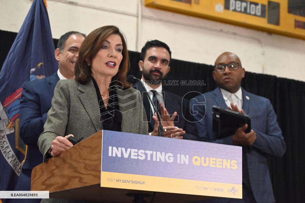 Hochul Joint Appearance with Mamdani in Queesn, NY
