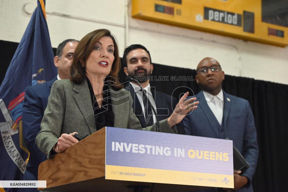 Hochul Joint Appearance with Mamdani in Queesn, NY
