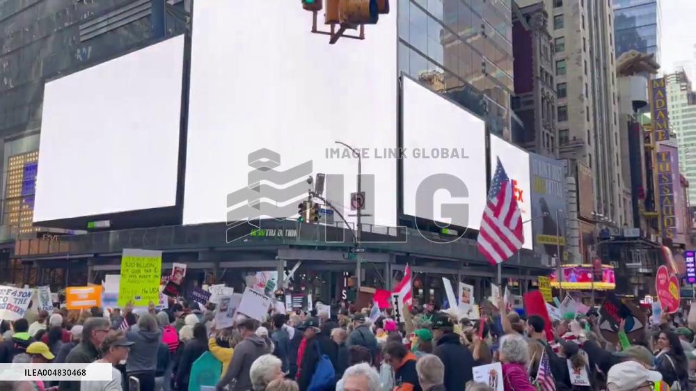 US: New York City Joins Nationwide “No Kings” Protest Against Trump 2