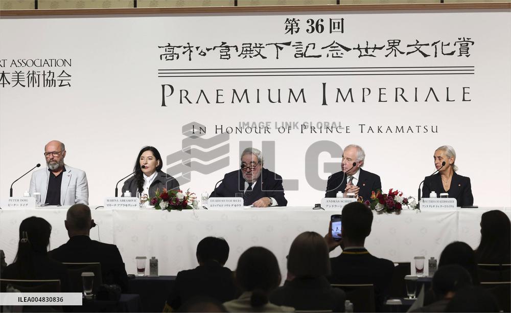 Praemium Imperiale award winners in Tokyo