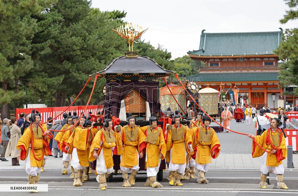 Parade of historical figures in Kyoto
