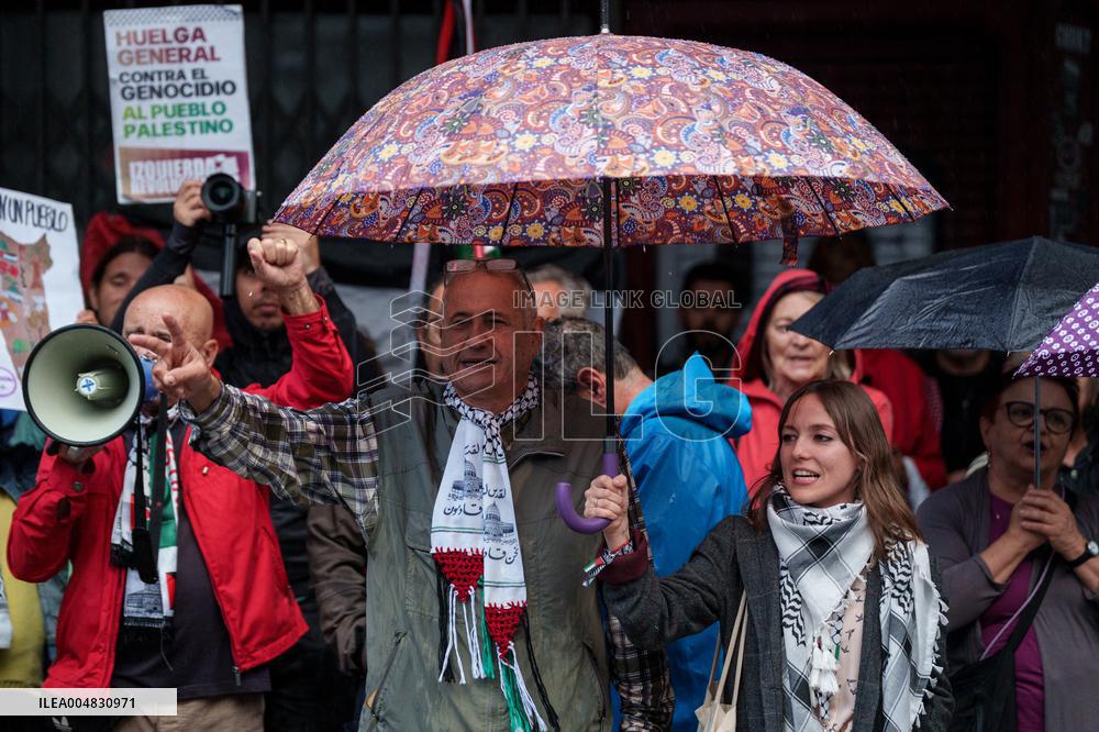 Rally Held After Israeli Ceasefire Broken - Madrid
