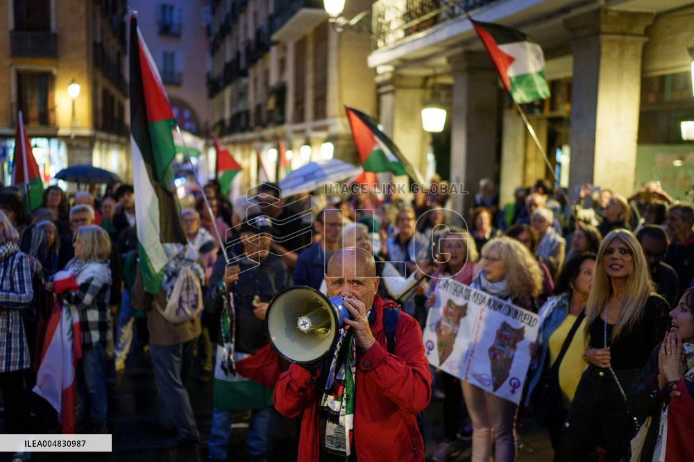 Rally Held After Israeli Ceasefire Broken - Madrid