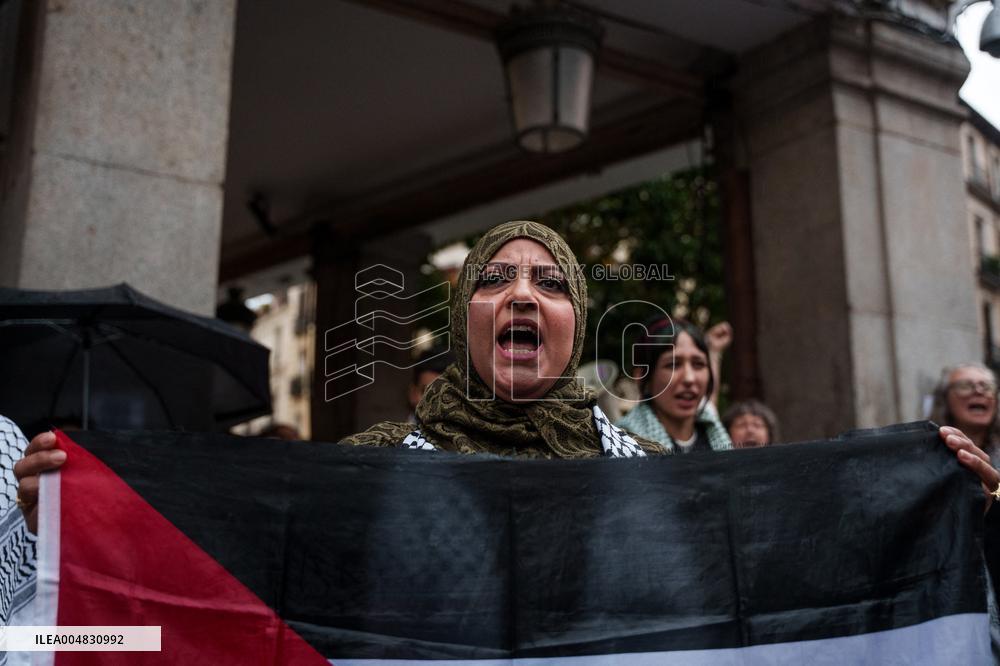 Rally Held After Israeli Ceasefire Broken - Madrid