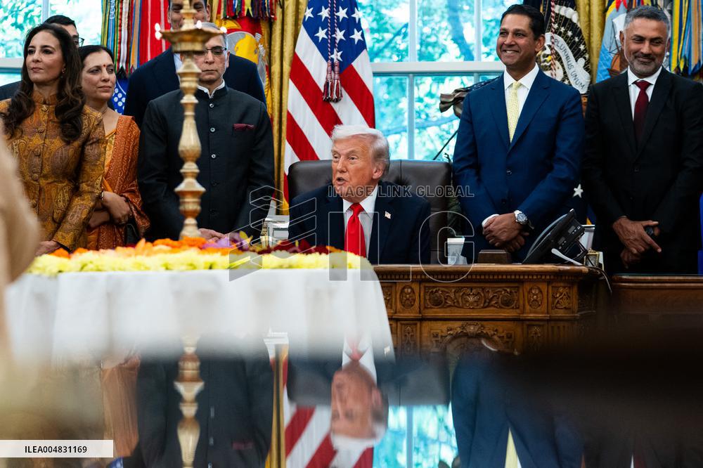 President Trump At Diwali Celebration - DC