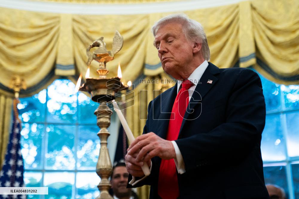 President Trump At Diwali Celebration - DC
