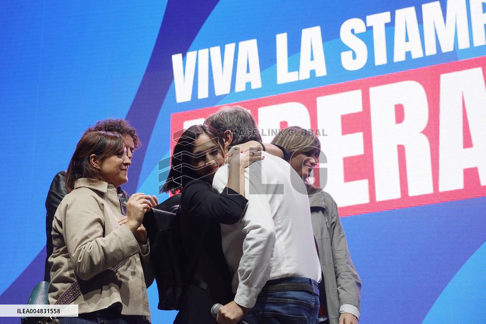 Press Freedom Rally Following Sigfrido Ranucci Attack - Rome