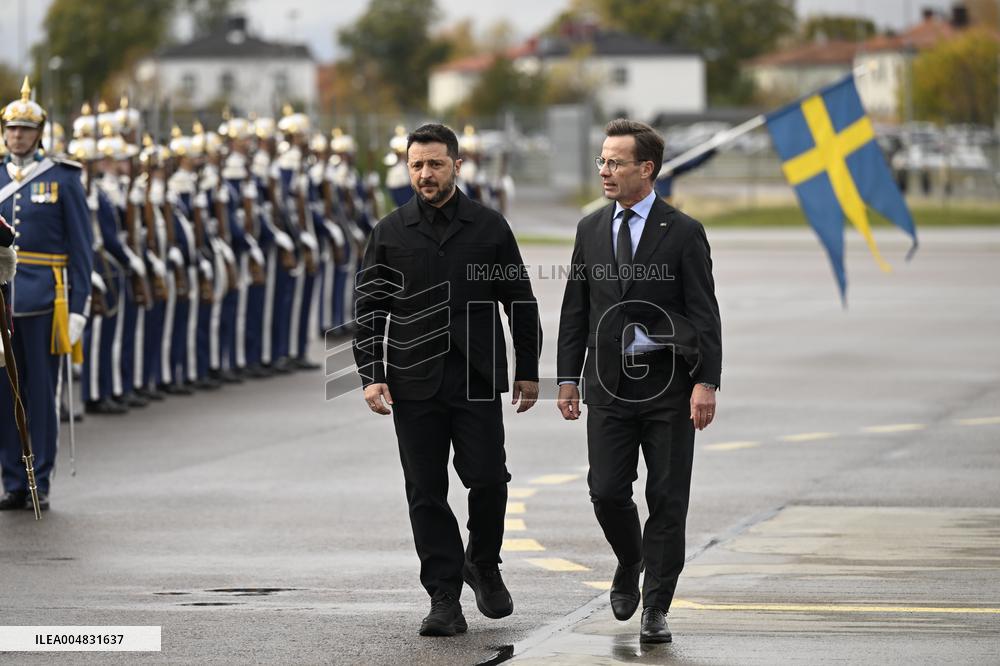SWEDEN ZELENSKY KRISTERSSON MEETING
