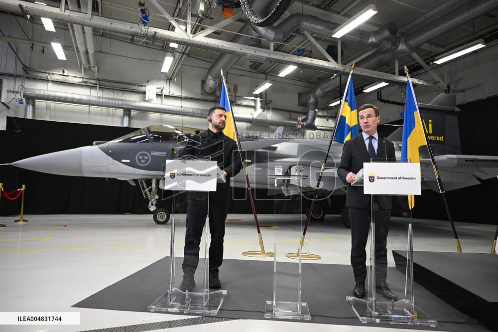SWEDEN ZELENSKY KRISTERSSON PRESS CONFERENCE