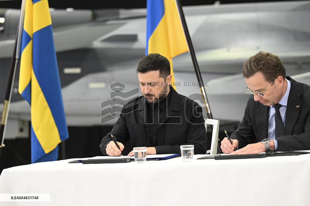 SWEDEN ZELENSKY KRISTERSSON PRESS CONFERENCE