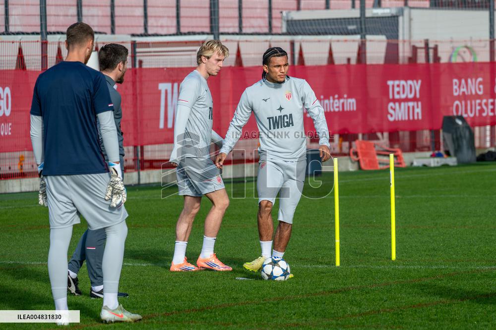 AS Monaco Training Session Held - La Turbie