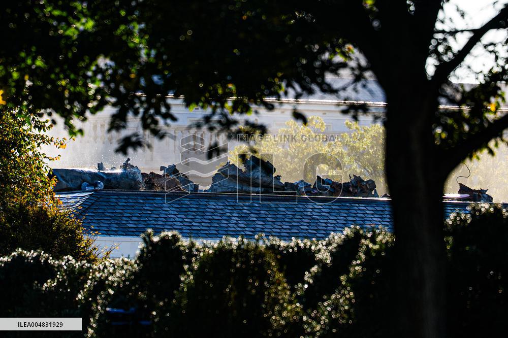 White House East Wing Demolition Continues for Ballroom Construction