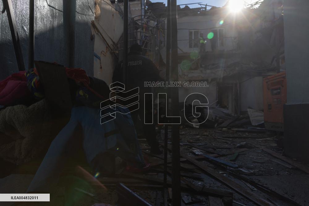 Russian Army's Strike on A Kindergarten - Kharkiv