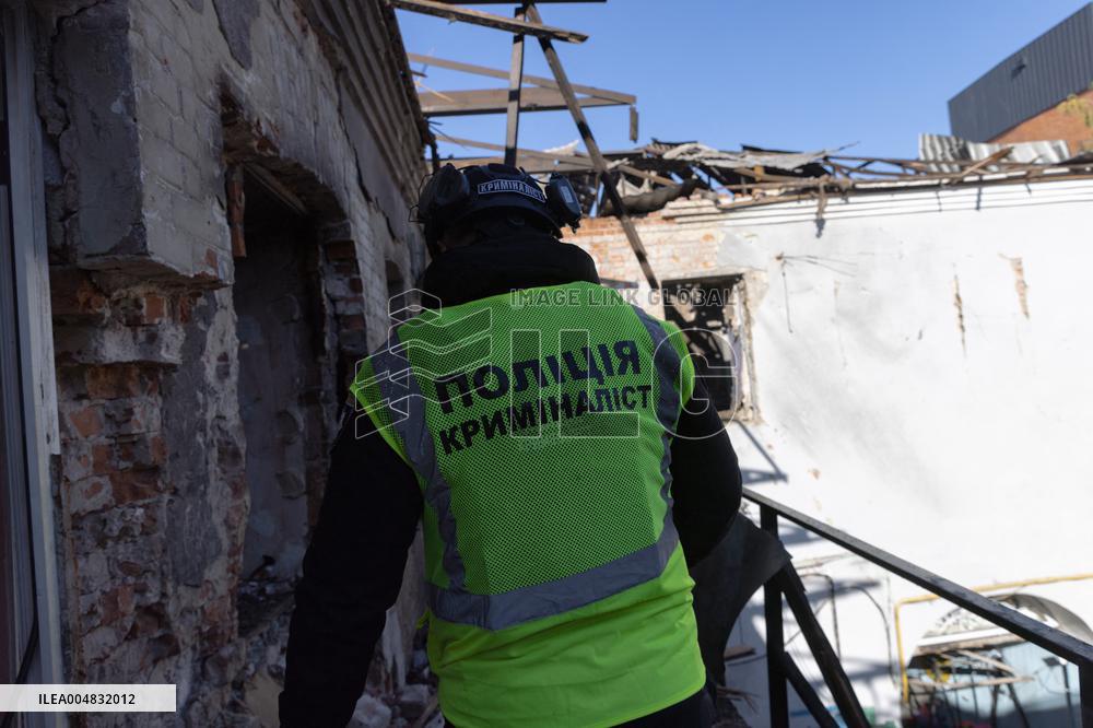 Russian Army's Strike on A Kindergarten - Kharkiv