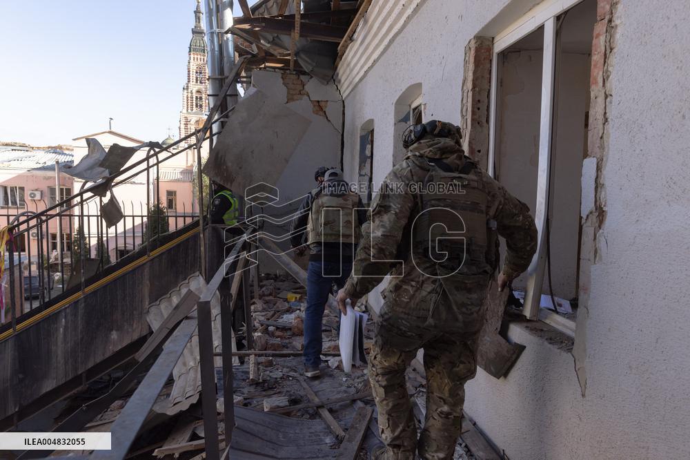 Russian Army's Strike on A Kindergarten - Kharkiv