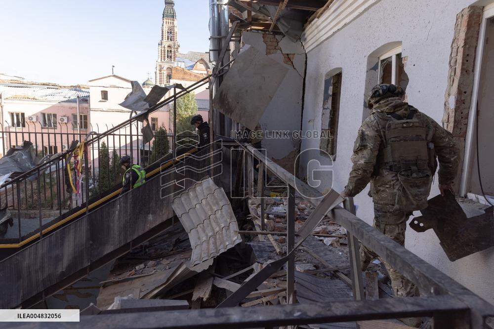 Russian Army's Strike on A Kindergarten - Kharkiv