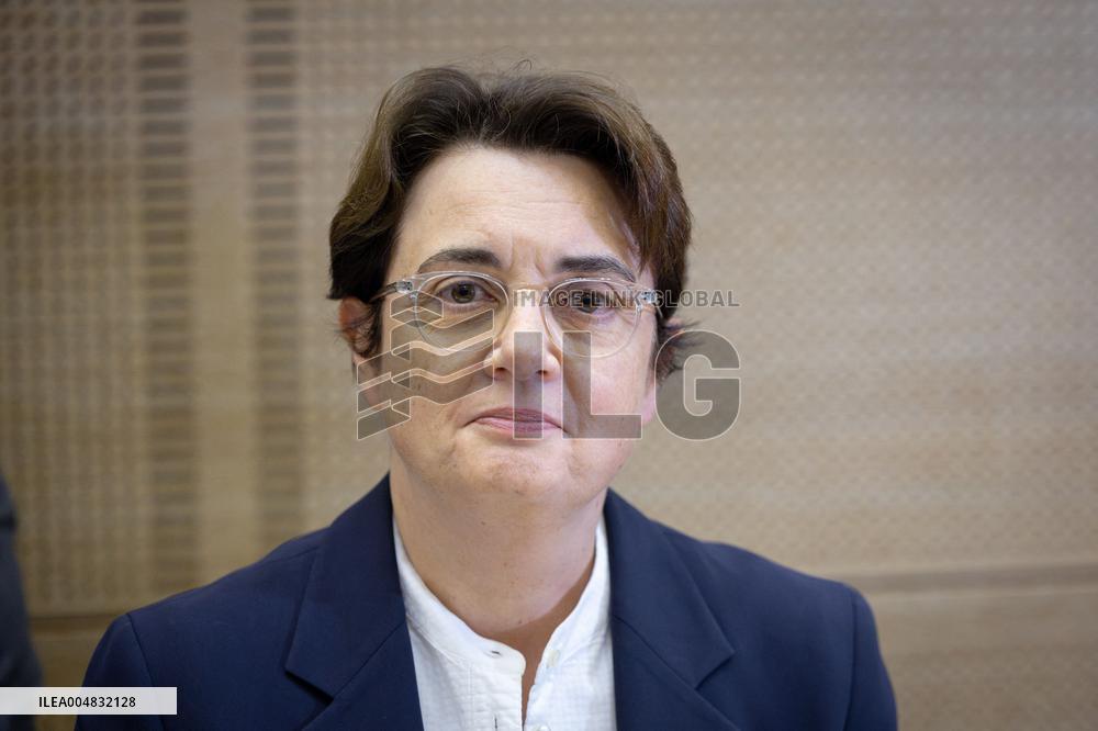 Laurence de Cars At Hearing After Robbery at the Louvre Museum - Paris AJ