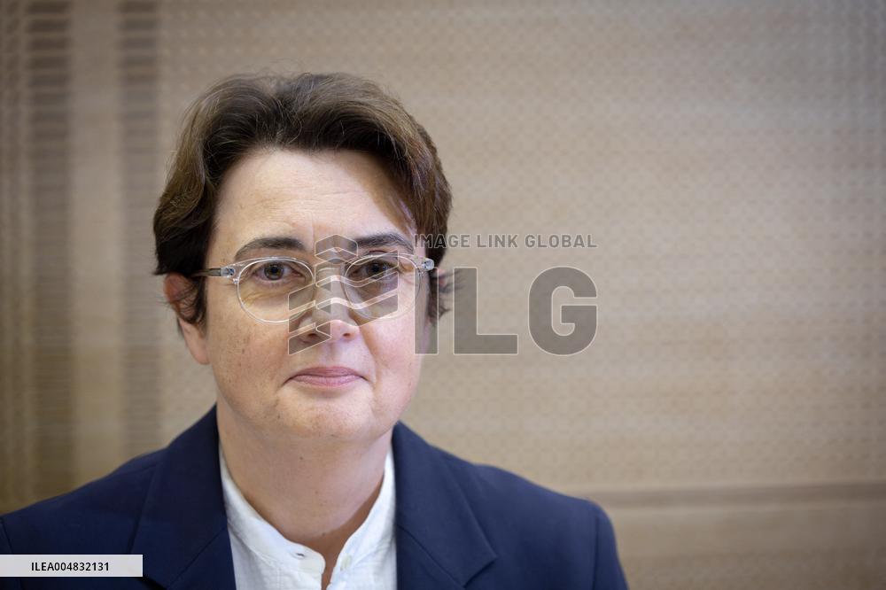 Laurence de Cars At Hearing After Robbery at the Louvre Museum - Paris AJ