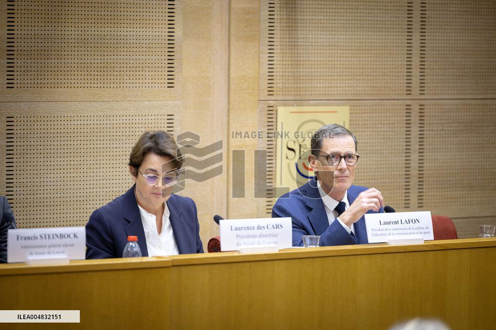 Laurence de Cars At Hearing After Robbery at the Louvre Museum - Paris AJ