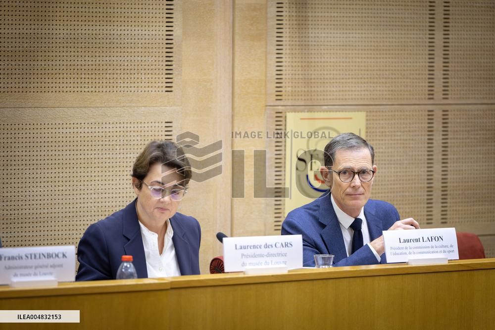 Laurence de Cars At Hearing After Robbery at the Louvre Museum - Paris AJ