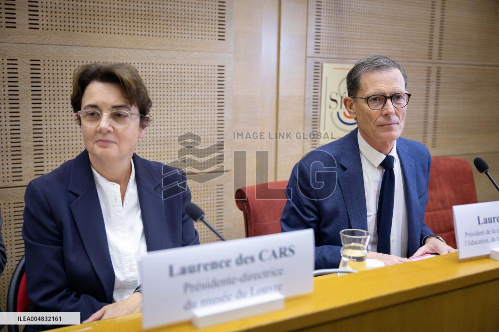 Laurence de Cars At Hearing After Robbery at the Louvre Museum - Paris AJ