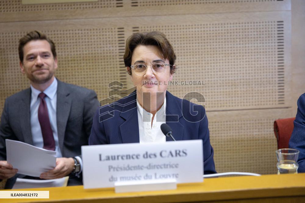 Laurence de Cars At Hearing After Robbery at the Louvre Museum - Paris AJ