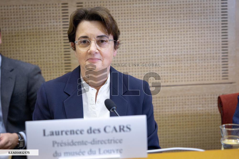 Laurence de Cars At Hearing After Robbery at the Louvre Museum - Paris AJ