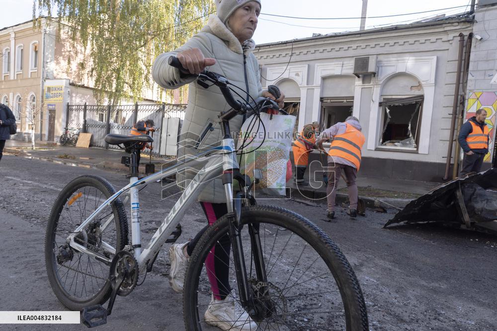 Russian Army's Strike on A Kindergarten - Kharkiv